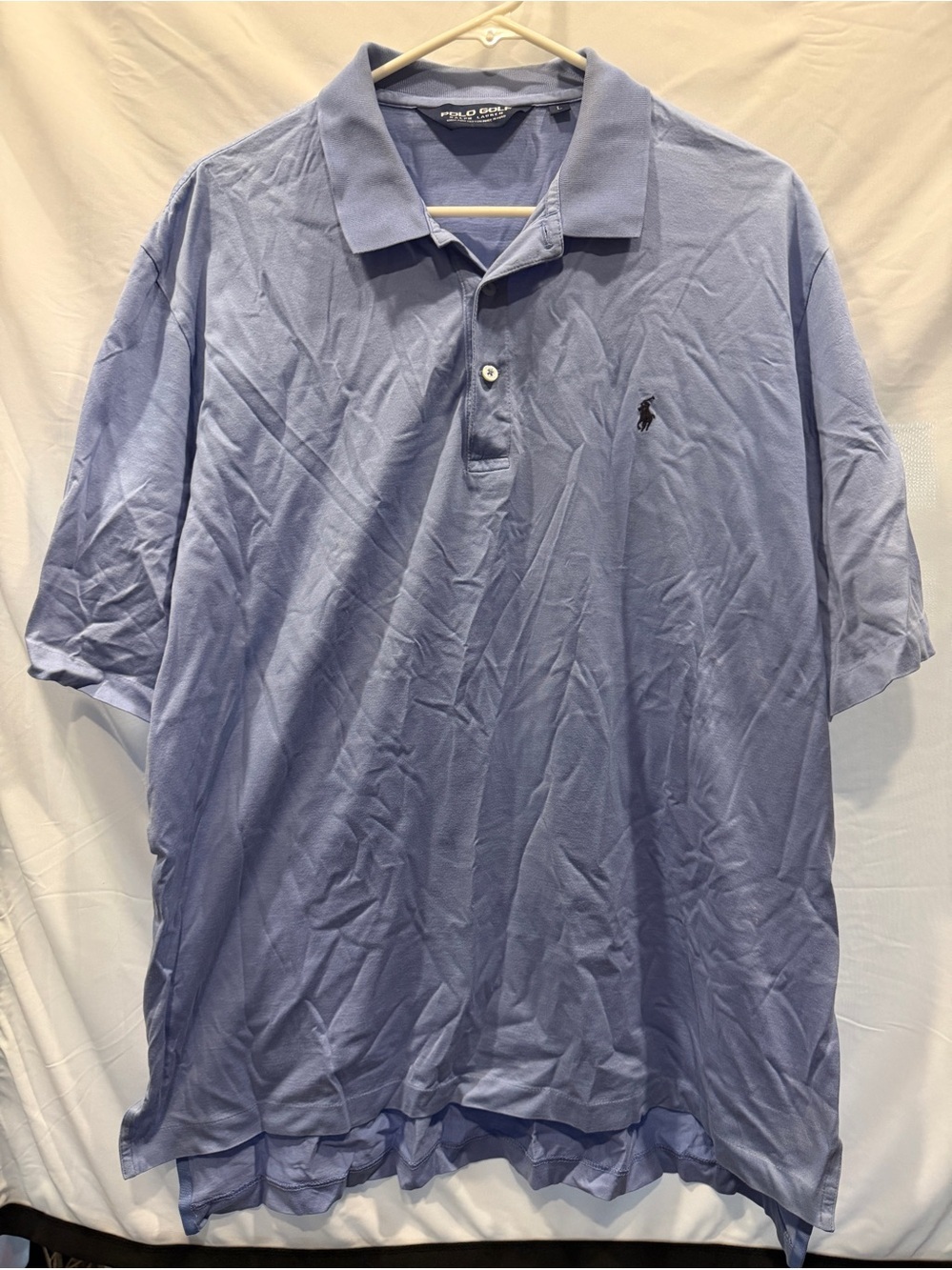 Polo by Ralph Lauren Men’s XXL Light Blue Short Sleeve Pink Pony Cotton Piqué
